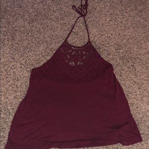 Maroon Halter top